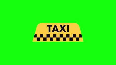taxi-cab-icon-on-green-screen